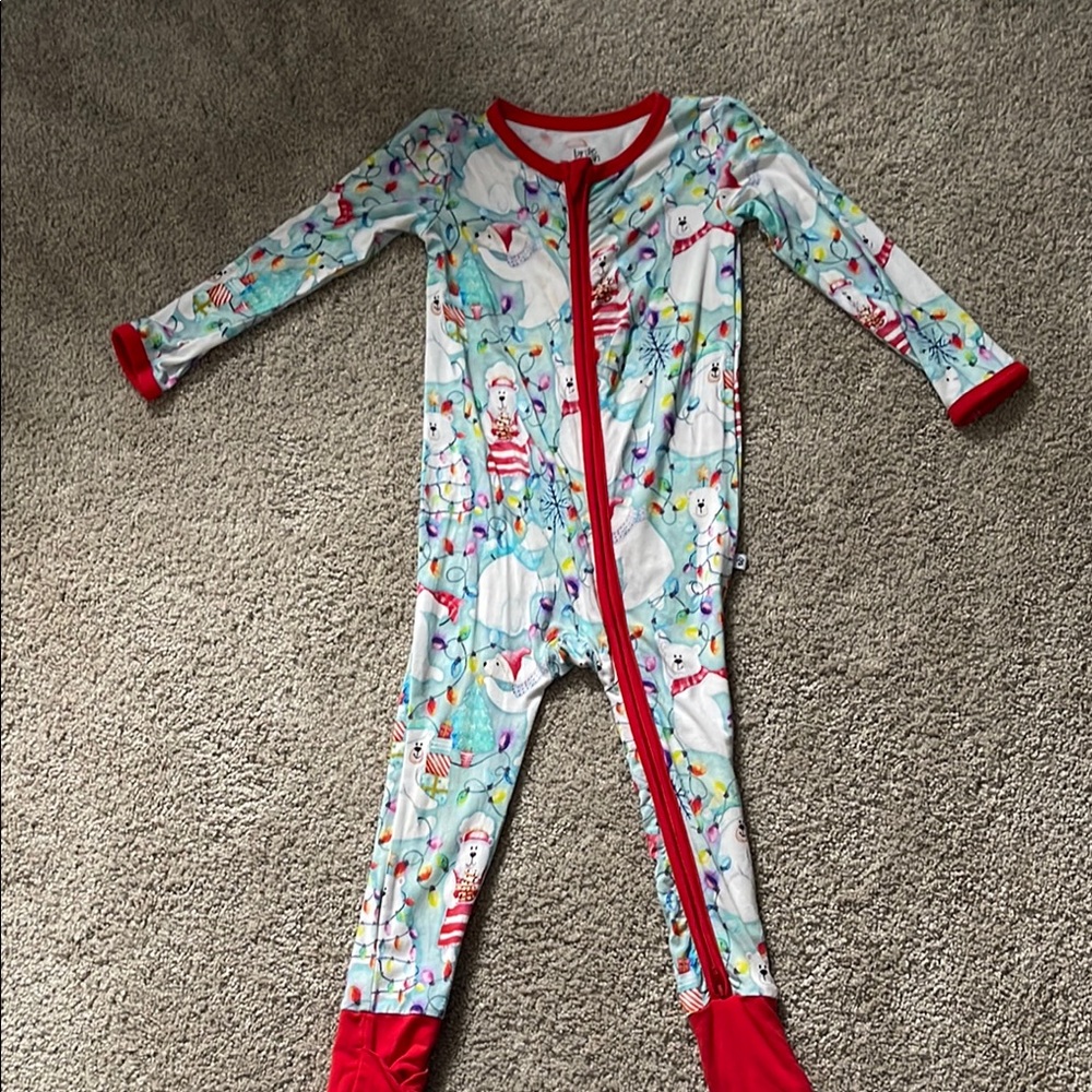 Birdie Bean Polar Bear Holiday Zippie